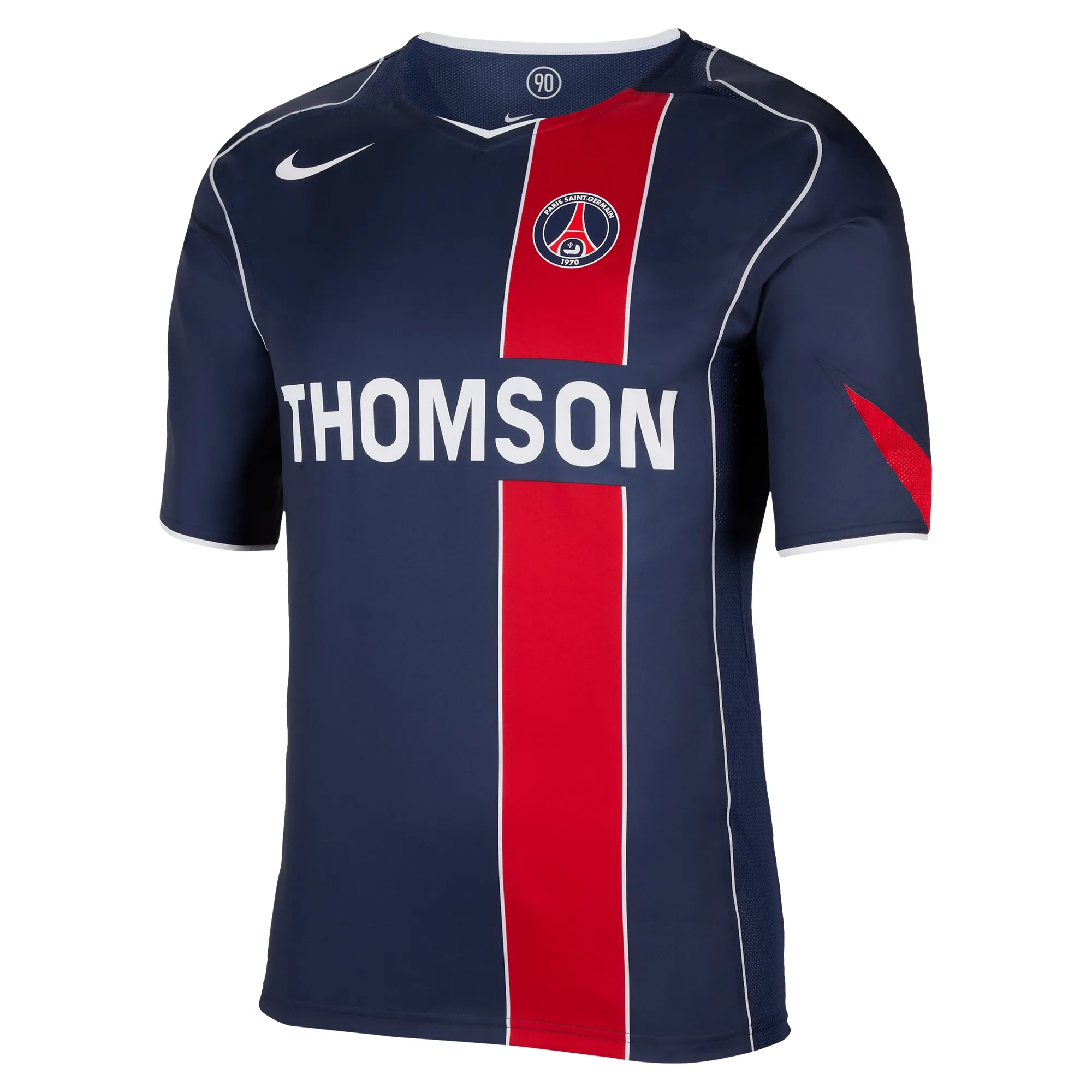 Femme Maillot Rétro Total 90 Réédition PSG 2004/05