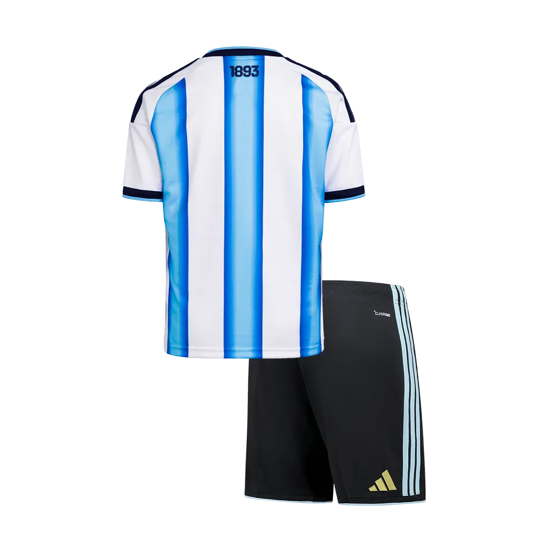Maillots de football domicile pour enfants de l'Argentine pour la Coupe du Monde 2026 – Image 2