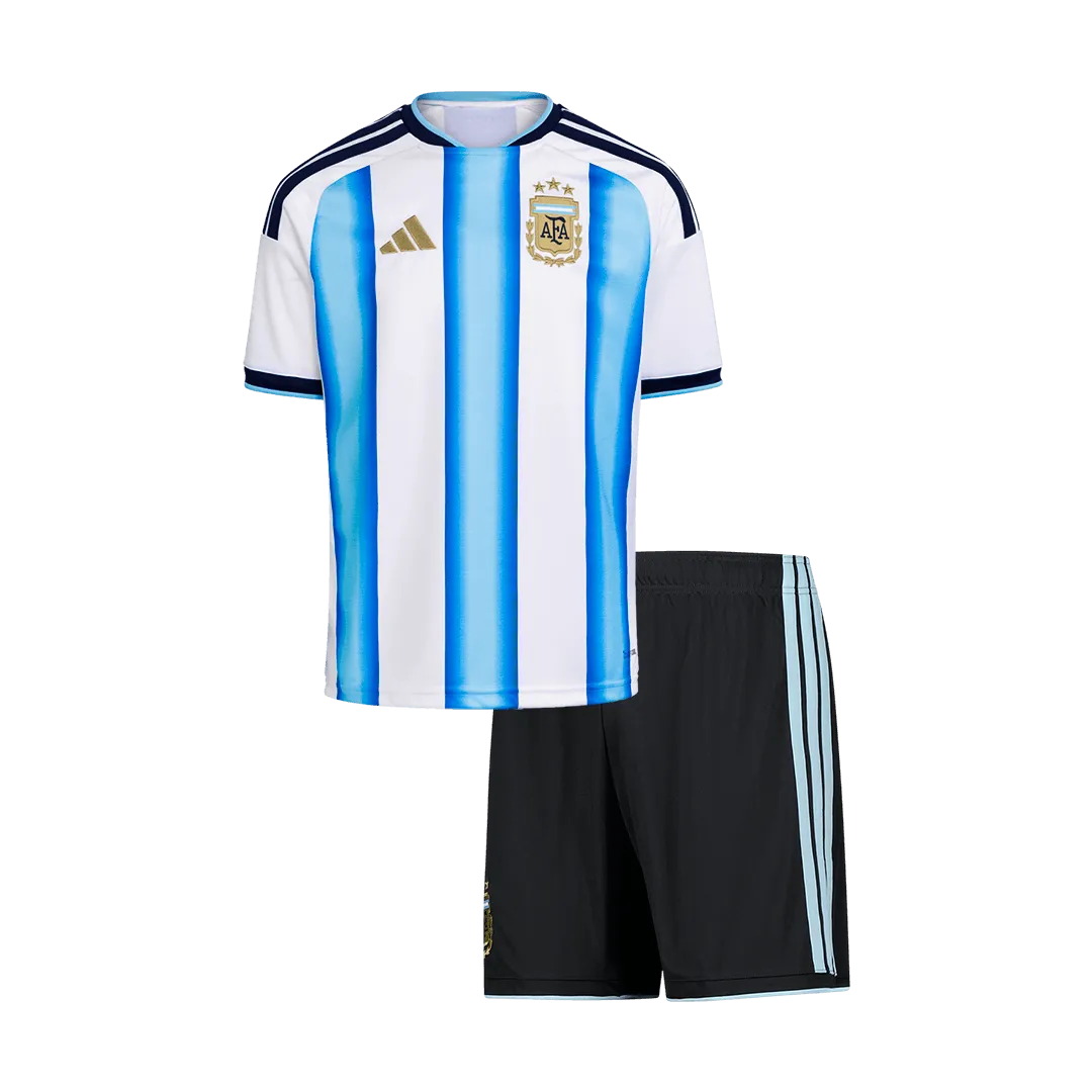 Maillots de football domicile pour enfants de l'Argentine pour la Coupe du Monde 2026