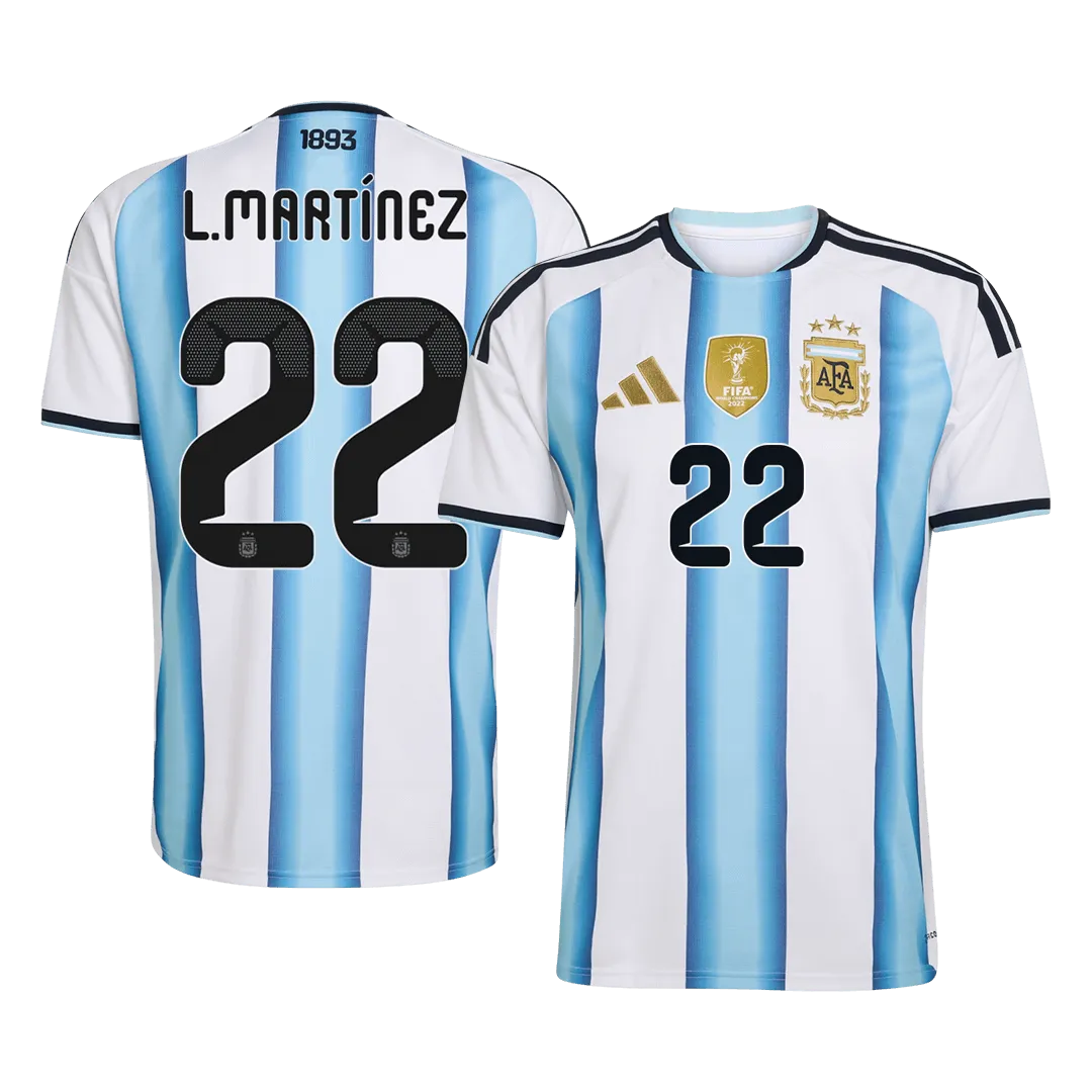 L.MARTÍNEZ #22 Argentine Maillot Domicile Coupe du Monde 2026
