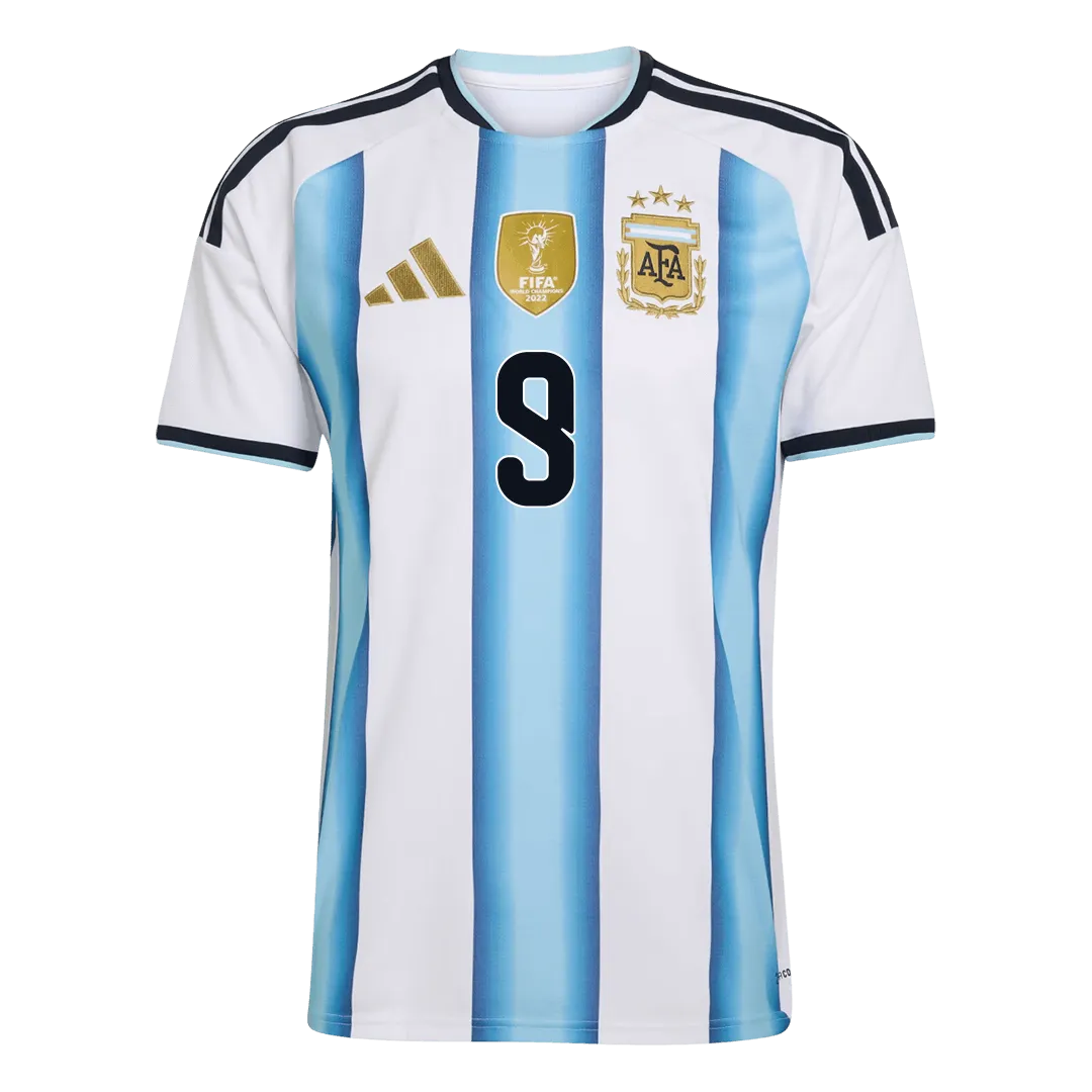J.ÁLVAREZ #9 Maillot Argentine Domicile Coupe du Monde 2026 – Image 2