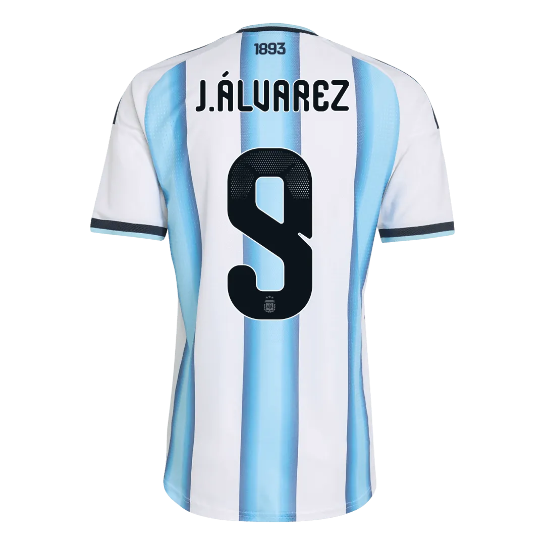 J.ÁLVAREZ #9 Argentine Maillot Version Joueur Domicile Coupe du Monde 2026 – Image 3