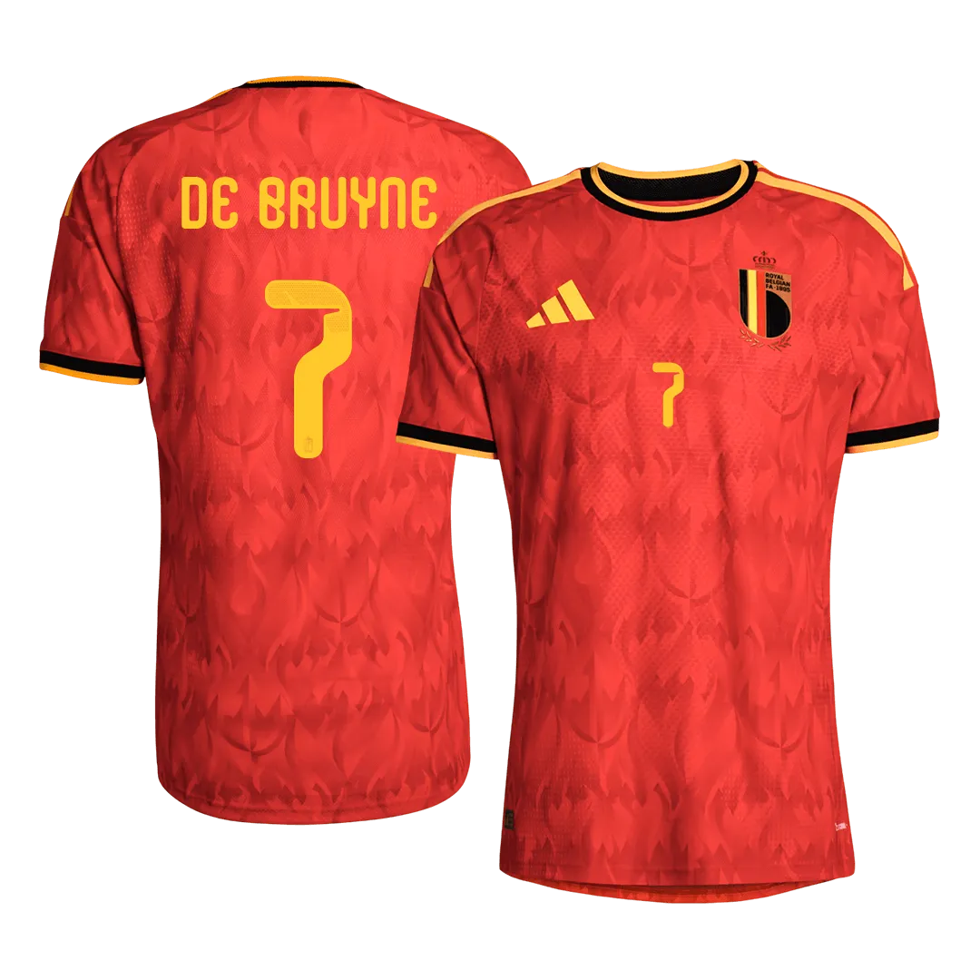 DE BRUYNE #7 Belgique Maillot domicile version joueur Coupe du Monde 2026