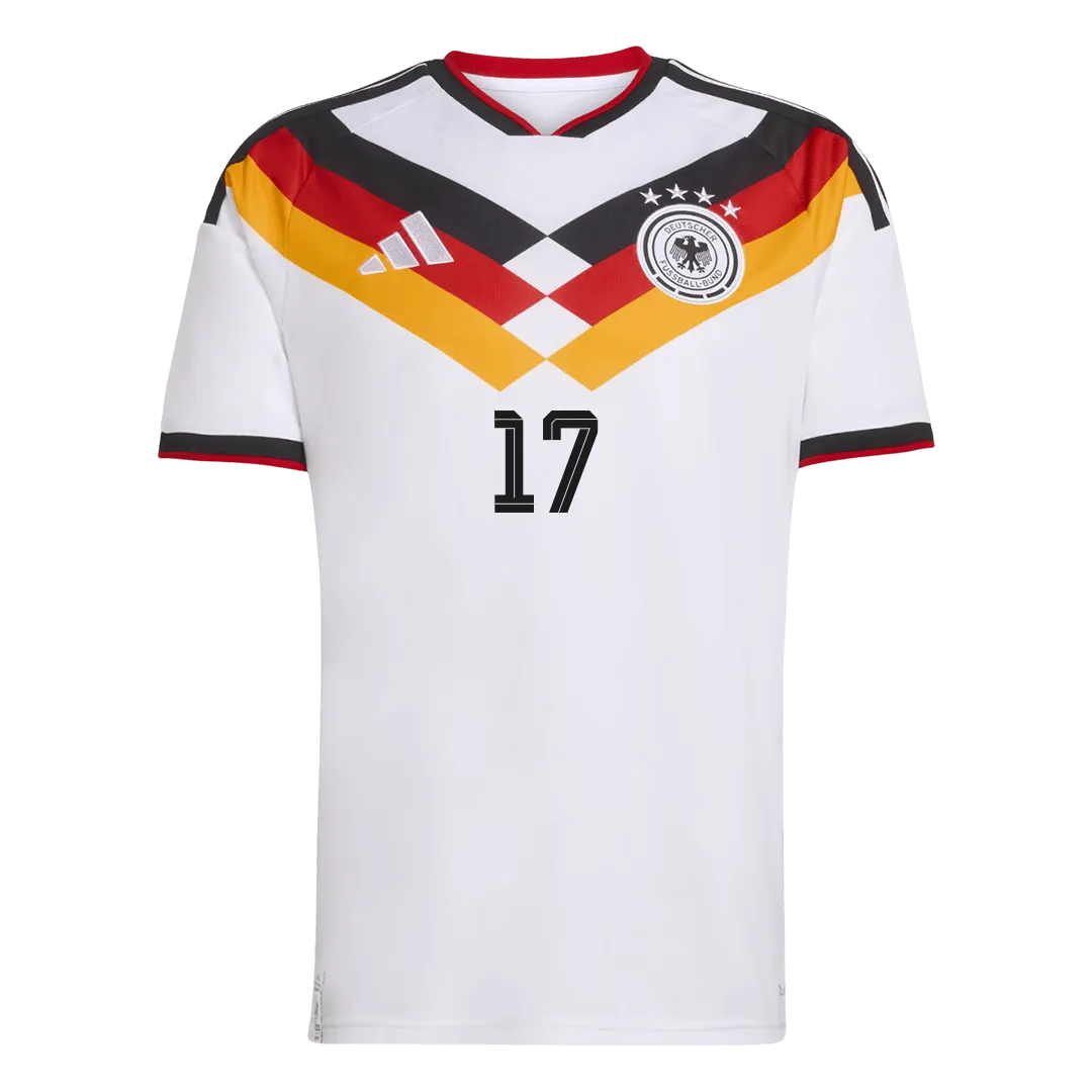 Maillot domicile de football de l'Allemagne WIRTZ n° 17, Coupe du Monde 2026 – Image 2