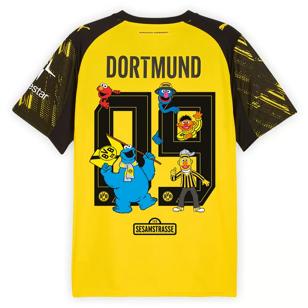 Maillot Sesame Street 2025/26 Domicile BVB Borussia Dortmund Enfant #9