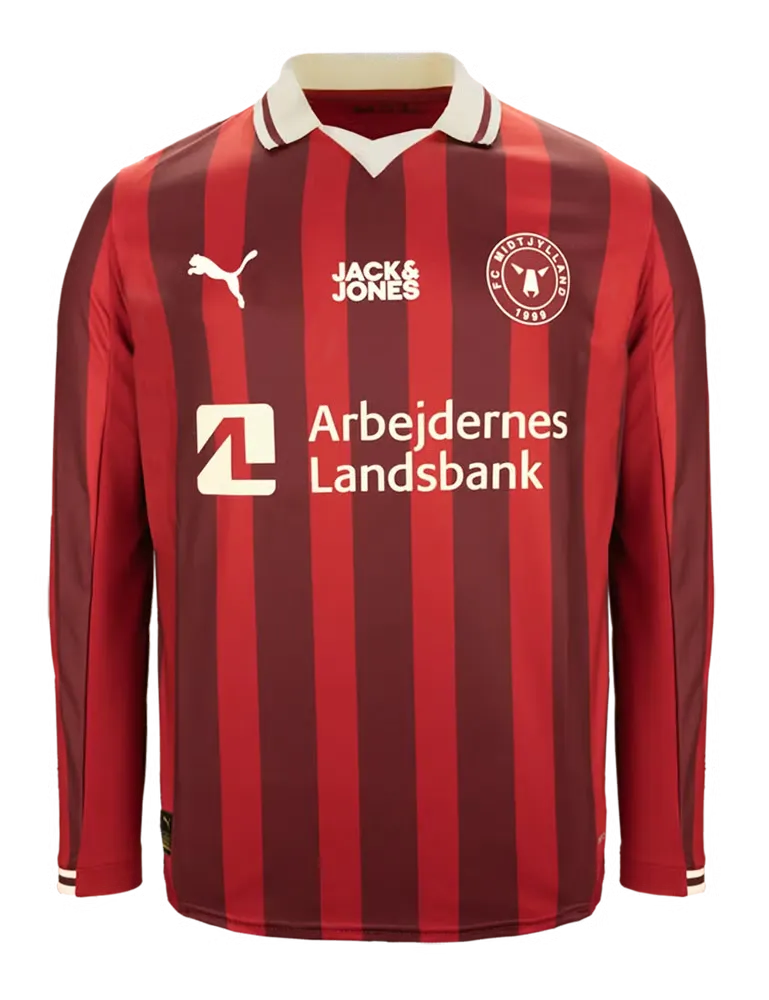 Homme FC Midtjylland 2025/26 Maillot Extérieur Manches Longues