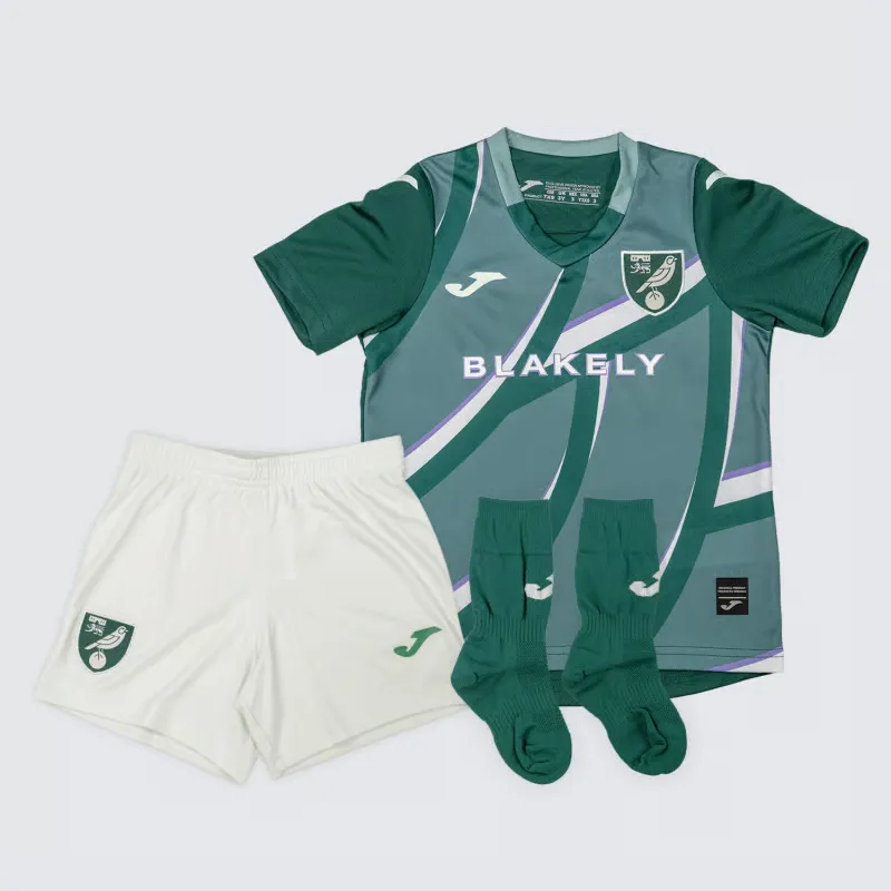 Ensemble Extérieur Norwich City 2025/26 Enfant