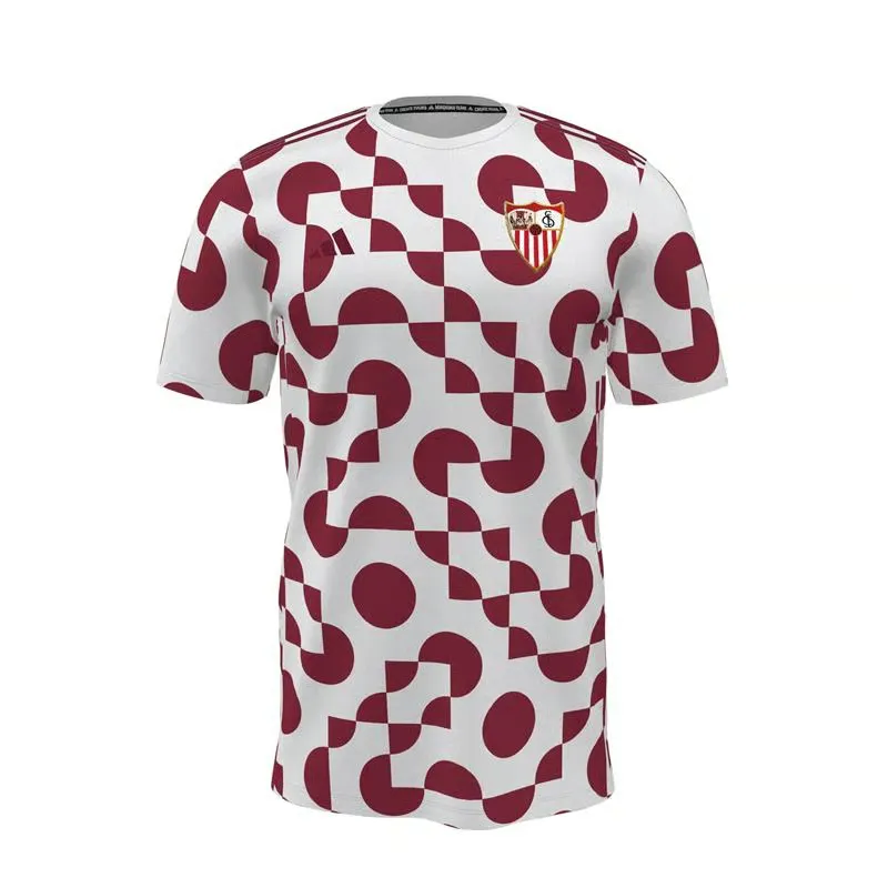 Femme Séville FC 2025/26 Troisième Maillot Prématch - Rouge