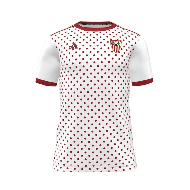 Femme Séville FC 2025/26 Troisième Maillot Prématch - Blanc