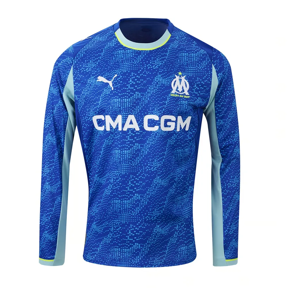 Homme OM 2025/26 Troisième Maillot Manches Longues