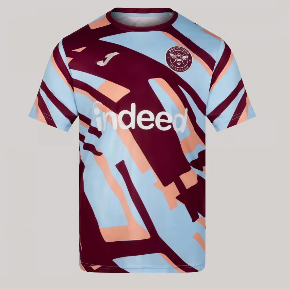 Hommes Brentford 2025/26 Troisième Maillot Pré-Match - Bleu