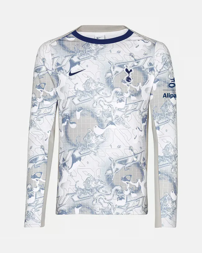 Maillot d’échauffement domicile manches longues Tottenham Hotspur 2025/26 Enfant