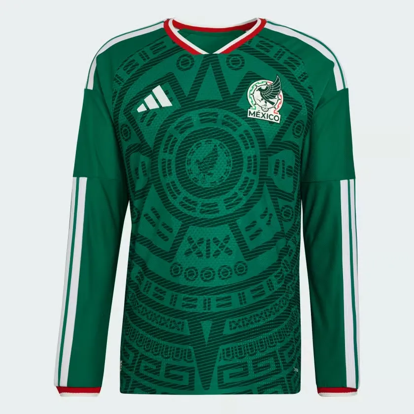 Maillot Enfant Mexique 2026 Domicile Officiel Coupe du Monde Manches Longues