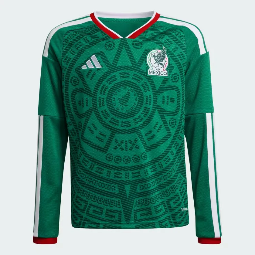Maillot manches longues domicile Coupe du Monde 2026 Mexique enfant