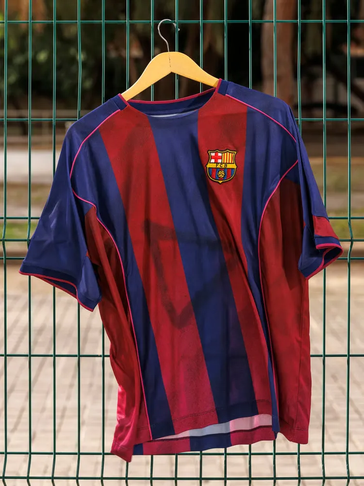 Maillot rétro Ed Sheeran x Spotify x FC Barcelona 2004/05 pour homme – Image 6