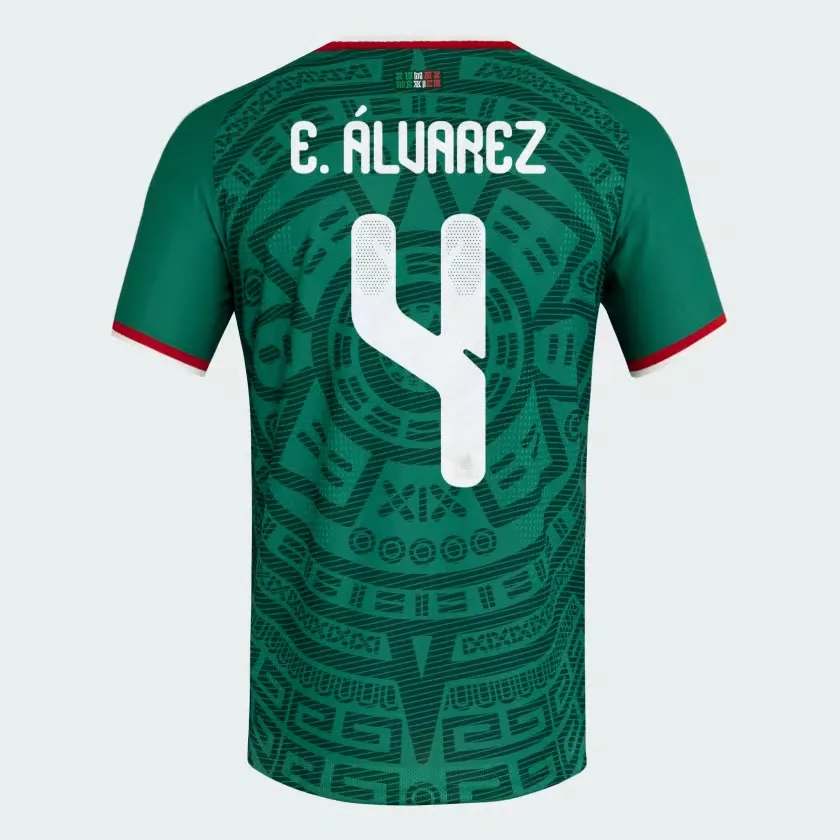 Maillot Officiel Domicile Mexique 2026 Homme E. ÁLVAREZ #4