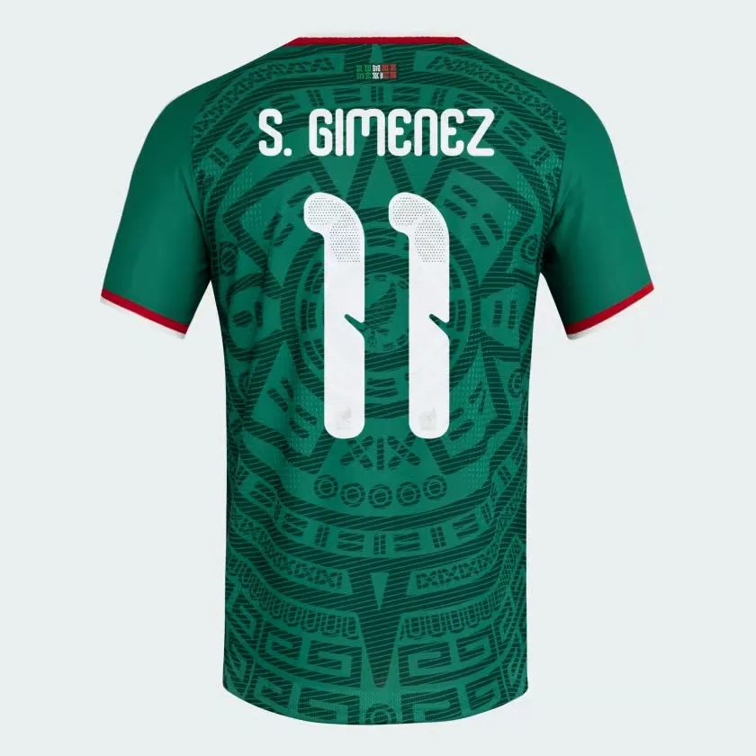 Maillot Officiel Domicile Mexique 2026 Homme S. GIMENEZ #11