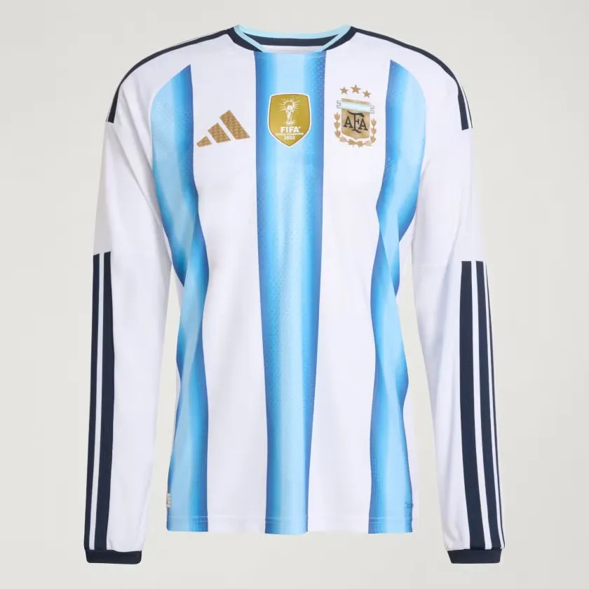 Maillot Homme Argentine 2026 Domicile Officiel Coupe du Monde Manches Longues