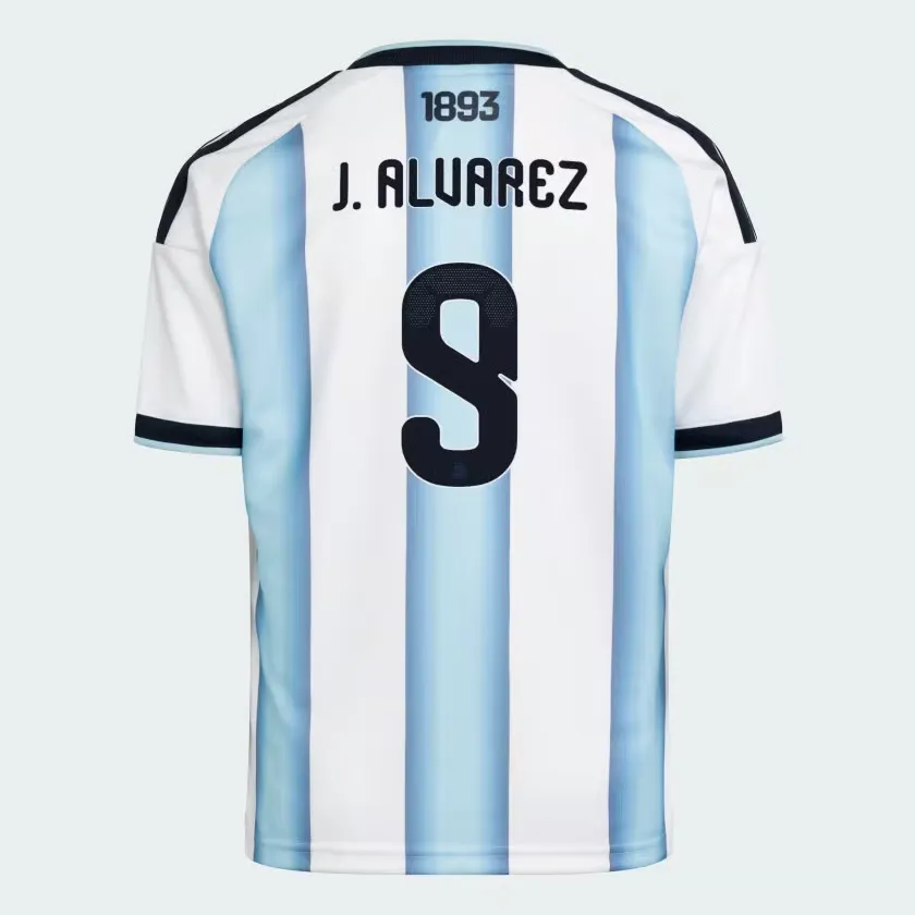 Maillot Officiel Domicile Argentine 2026 Homme J. ALVAREZ #9
