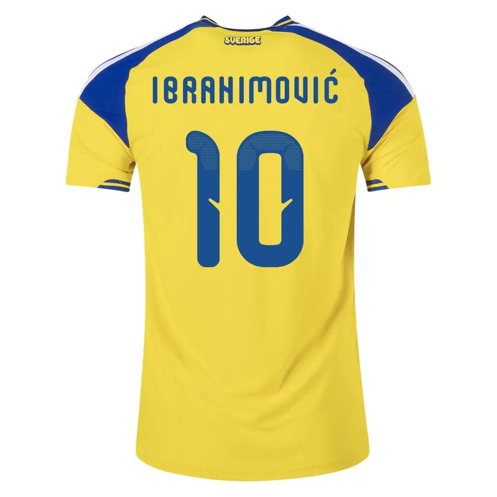 Maillot Domicile Authentique Suède 2026 Homme IBRAHIMOVIĆ #10
