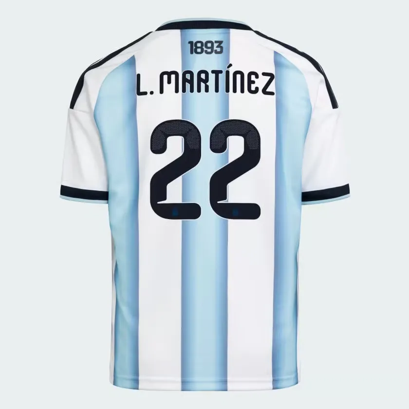 Maillot Officiel Domicile Argentine 2026 Femme L. MARTÍNEZ #22